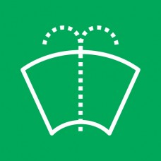 896627 - Green windscreen washer decal suit 444 series switch. (1pc)